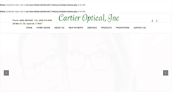 Desktop Screenshot of cartieropticalinc.com